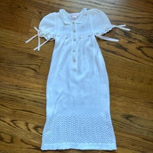 Darling Sophie Dess Sweater Baby Gown with embroidered and ribbons 3 months 💕